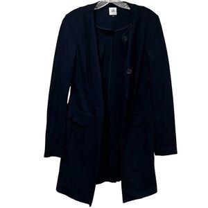 Cabi Small 5093 Navy Blue Lido Long Sleeve Knit Sweater Jacket